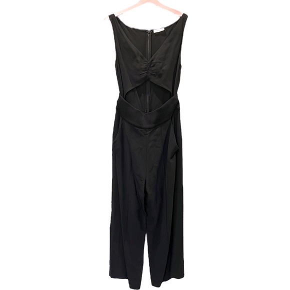 A.L.C Aurora Black Cutout Cropped Wide Leg Jumpsuit - 8 - Picture 3 of 11